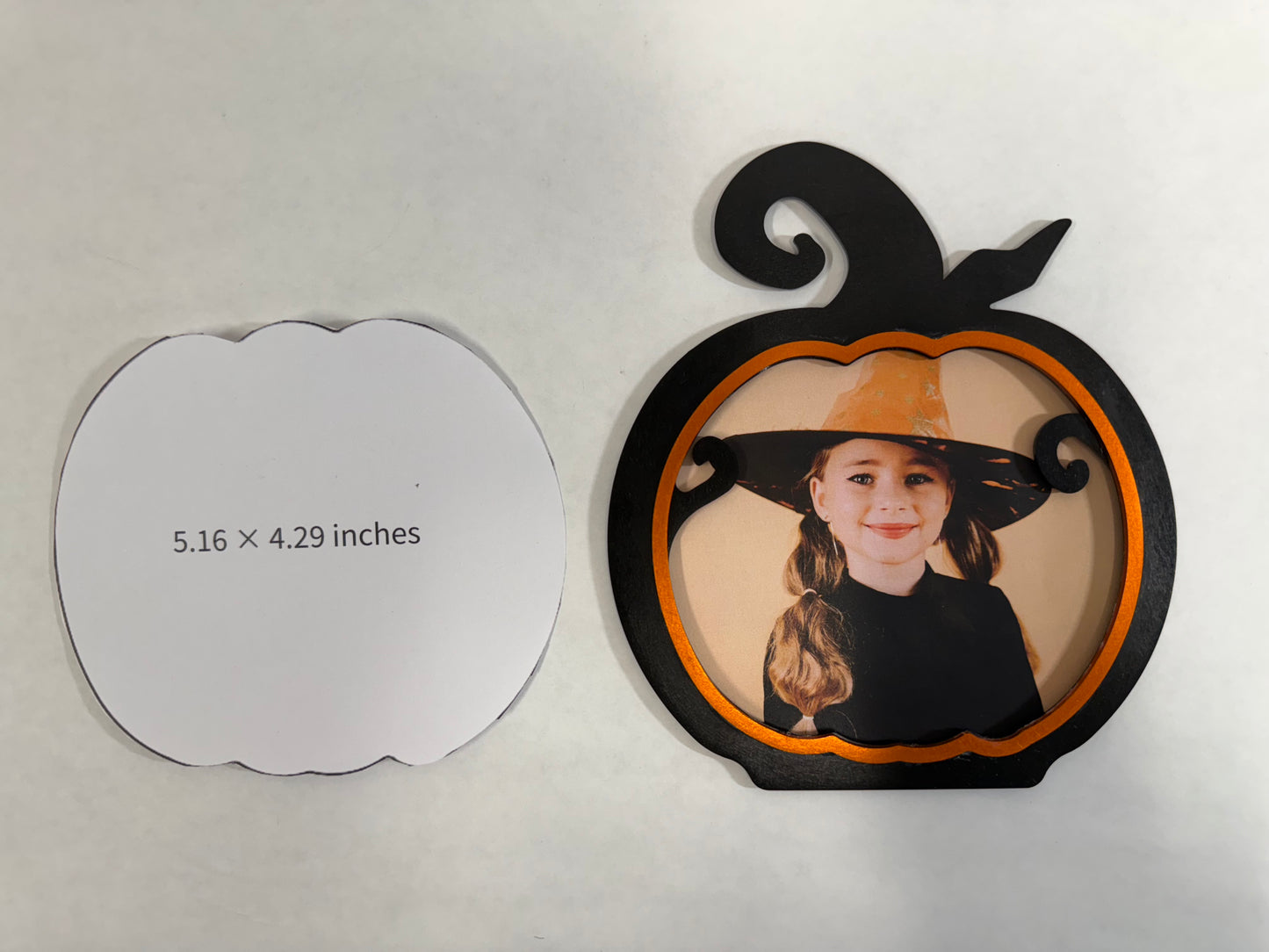 Halloween Metal Photo Frame Magnet: Spooky Tree, Haunted House & Pumpkin Shape Fridge Decor