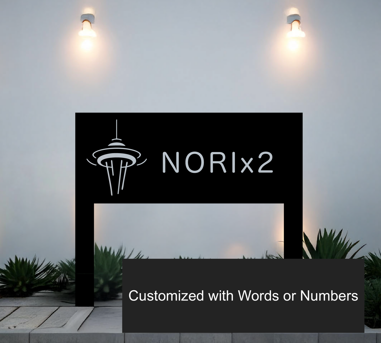 (Pre-Order) Customized Street Sign with Seattle Landmark